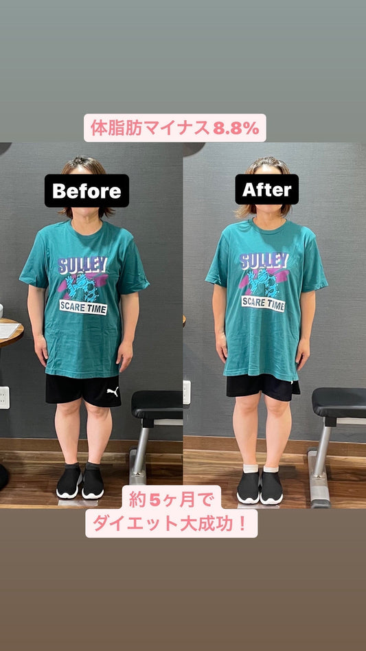 体も気持ちも軽くなりました。8kg痩せて人生変わりました。