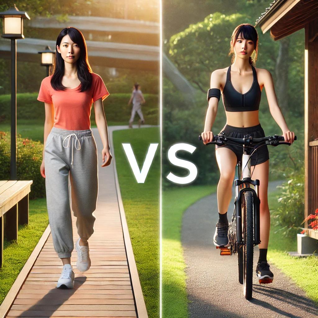 膝に優しいダイエットの有酸素運動はウォーキング?自転車?どっち??