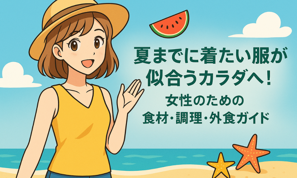 夏までに着たい服が似合うカラダへ！食材・調理・外食ガイド