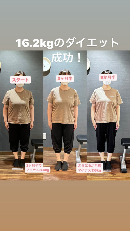 マイナス16.2kgのダイエットに成功！