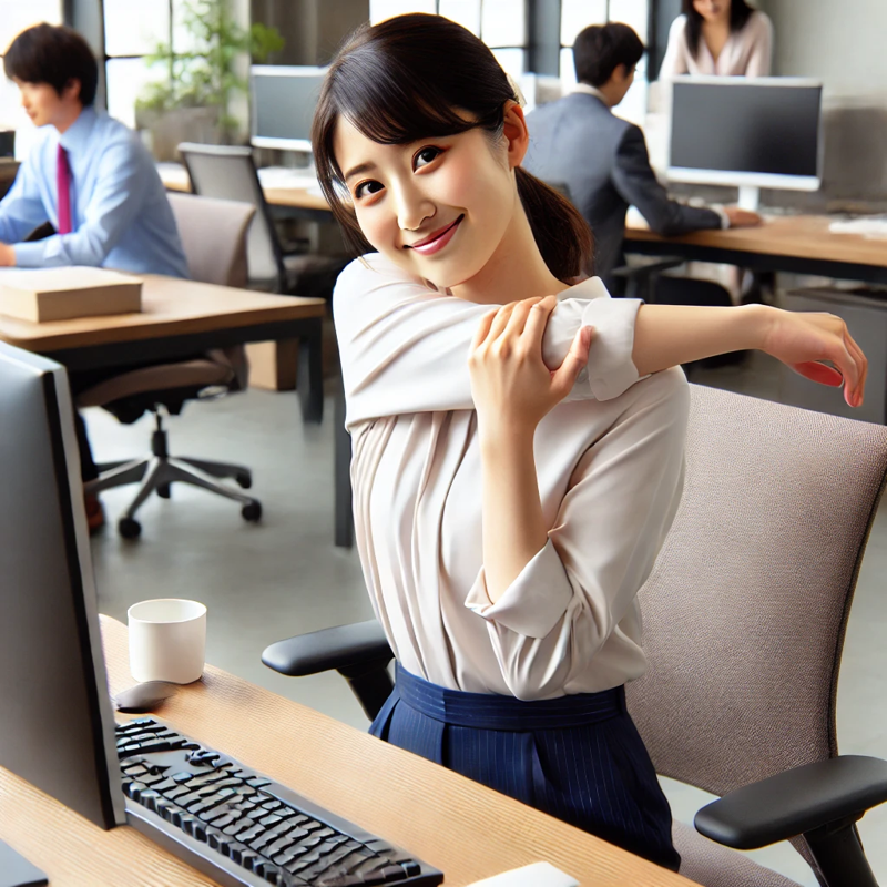 デスクワークの合間にできる簡単ストレッチとエクササイズ